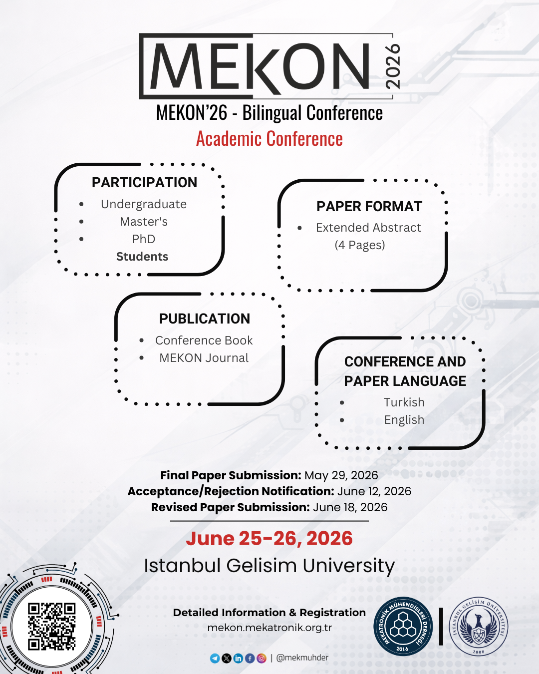 Mekon 2026 Afiş Eng